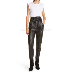 Pantalones de cuero ligeros para mujer, los más vendidos, para uso casual, de primera calidad. - Product Image 3