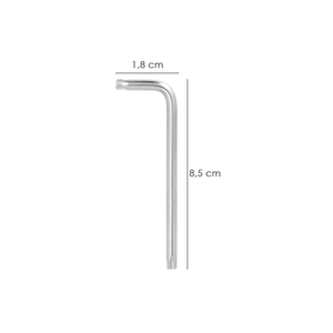 Chiave Torx Inviolabile Lunga in Acciaio Cromo Vanadio Professionale T09 - Product Image 2