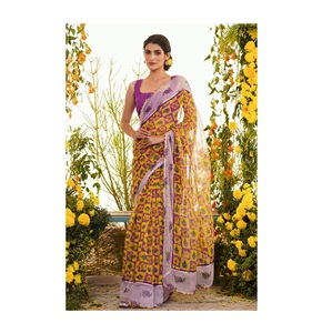 Haute sur demande Exquis Kota Doriya Saree en soie avec chemisier pour femmes pour les mariages Vente en Inde - Product Image 1
