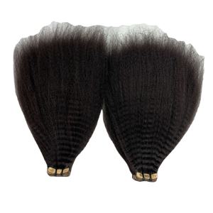 Meilleure qualité de cheveux humains vietnamiens bruts crépus droits vague naturelle et faisceaux de boucles italiennes doux et lisses vente saine - Product Image 1