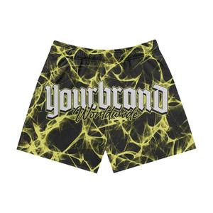 2025กางเกงขาสั้นชายหาดสำหรับผู้ชายกางเกงขาสั้นตาข่ายวิ่งจ๊อกกิ้งแห้งเร็วแบบซับลิเมชันออกแบบโลโก้ได้ตามต้องการ - Product Image 3