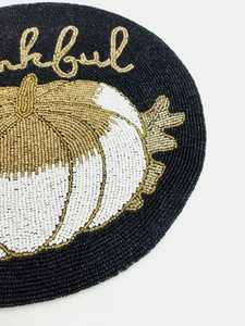 ที่ชาร์จทรงกลมทำด้วยมือสำหรับการรับประทานอาหารสุดหรูและของตกแต่งวันหยุดลูกปัดทำมือไม่เหมือนใครที่รองจานบนเฟอร์นิเจอร์บ้าน - Product Image 2