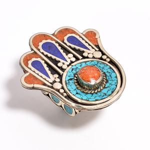 Bijoux faits à la main beaux designs bagues tibétaines pour femmes et filles mode indienne fournisseurs de bijoux tibétains - Product Image 1