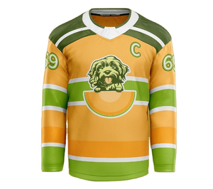 ชุดยูนิฟอร์มฮอกกี้น้ำแข็งแบบกำหนดเองคุณภาพสูง ผลิตจากโพลีเอสเตอร์ พร้อมโลโก้ ชื่อผู้เล่น และหมายเลขที่พิมพ์ - Product Image 6