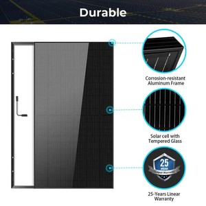 500W Monocrystalline <b>Solar</b> Panel Black PERC 32 Panel 9BB 166mm PV Module for Commercial Energy <b>Systems</b> - Product Image 3