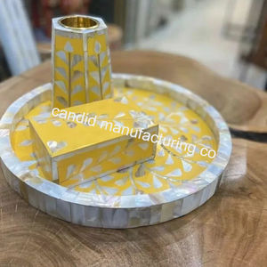 Juego de bandeja de quemador Bakhoor con incrustaciones de resina hechas a mano de lujo, última colección de Ramadán, difusor de aromaterapia de incienso para todas las estaciones - Product Image 4