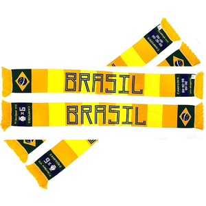 Bufandas para aficionados al fútbol de punto largo de color personalizado transpirable nuevo diseño hecho en fábrica para aficionados a los deportes de invierno - Product Image 6