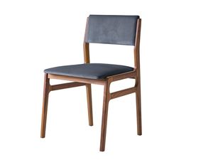 Chaise de salle à manger rembourrée Valey de haute qualité avec matériau en bois massif de teck pour une utilisation en intérieur - Product Image 6