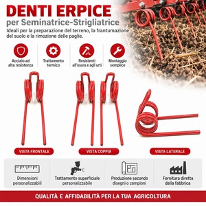 Molla di Torsione in Acciaio Personalizzata con Forza Rotazionale e Accumulo di Energia, Finitura Verniciata Nera - Product Image 2