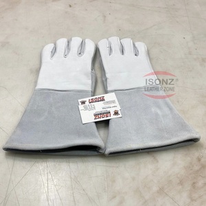Guantes de Soldadura ISONZ Stick/TIG de 14 Pulgadas con Forro Anti-Calor, Cuero de Primera Calidad, Alta Destreza, Logotipo Personalizado - Product Image 5