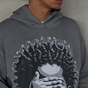 Sudaderas con Capucha de Invierno para Hombre, Mezcla de Algodón de Primera Calidad, Ropa Casual Transpirable, Sudaderas con Estampado para Adultos - Product Image 6