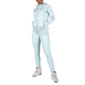 Ensemble 2 pièces grande taille pour femmes, jogging en coton, survêtement de couleur unie, style décontracté, vêtements de sport pour l'hiver - Product Image 1