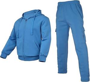 Survêtement à capuche tendance pour homme - Couleurs contrastées - Doux et résistant - Parfait pour tous les jours et les activités sportives - Product Image 5