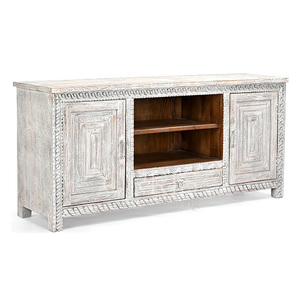 Modern Design Dining Room Handmade Solid Wood <b>Sideboard</b> Storage for Living Room Bedroom Home Bar Hotel Use Customizable Color - Product Image 4