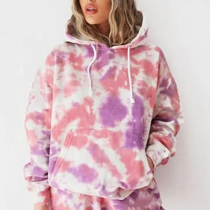 Sudadera Corta con Capucha Tie-Dye de Alta Calidad para Mujer, Hecha a Medida, Nueva Moda Otoñal, Sudaderas Casuales Ecológicas - Product Image 6