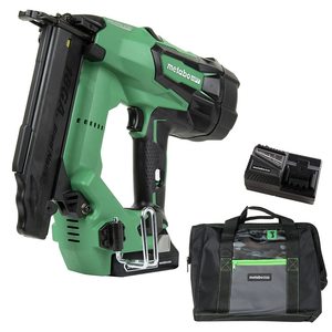 Kit de cloueur sans fil compact 3,0 Ah au lithium-ion avec système d'entraînement pneumatique, moteur sans balais, clous de 18 jauges de 5/8 po à 2 po, OEM GS - Product Image 6