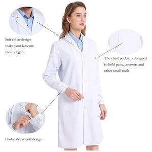 Batas de laboratorio para mujer de primera calidad, diseño nuevo, personalizadas, precio al por mayor. - Product Image 2