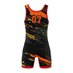 Combinaisons de lutte personnalisées, bon marché, confortables, pour hommes, sublimation, vierges, cool, adultes, 4XL - Product Image 2