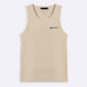 Débardeur élégant pour homme, écologique, respirant, col rond, matière extensible douce, coupe confortable, musculation, entraînement, course à pied, sport - Product Image 1