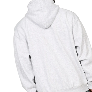 Sudadera con Capucha Gris Claro para Hombre, Sudadera con Capucha de Forro Polar de Algodón, Lisa, Informal, Moda Urbana, Fabricante Mayorista - Product Image 6