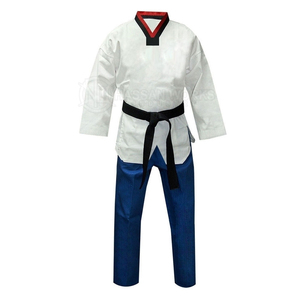 Uniforme de Taekwondo pour homme taille adulte, vêtements de sport, entraînement personnalisé, 100% coton, séchage rapide, respirant - Product Image 1