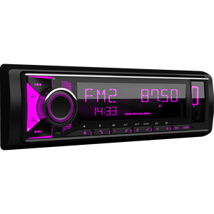 Autoradio simple DIN Lecteur MP3 BT 5.1 RDS FM AM 4x50W 2V <span class=keywords><strong>RCA</strong></span> 32Bandes EQ Voix APP SWC 7RGB USB AUX Télécommande Multi-contrôle - Product Image 2