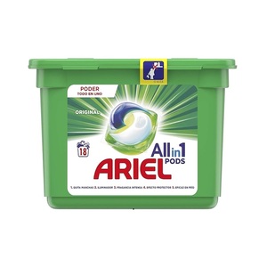 Ariel All In One Pods Cápsulas de detergente regulares lavadas, lavadas a 20C y perfume de larga duración, 18 unidades - Product Image 4