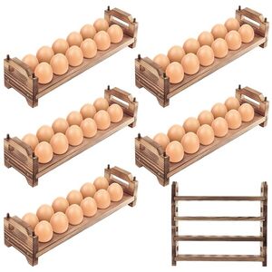 <b>RACK</b> HIGH QUALITY WOODEN EGG HOLDER FOR FARM KITCHEN and Market Use Kitchenware Eggs Tray for Keed Egg Safe - Product Image 4