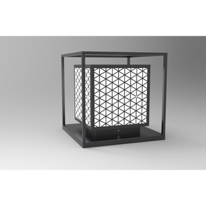 DTC.002.02 Lampe de poteau LED en fer et verre, corps de lampe en aluminium, magnifique lampadaire pour usage extérieur - Product Image 2