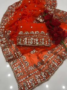 Conjunto de Salwar Kameez Sona Chandi Indio/Pakistaní para Mujer, Listo para Usar, Vestido Indio Punjabi Goota, Vestido Patiala para Fiesta - Product Image 3