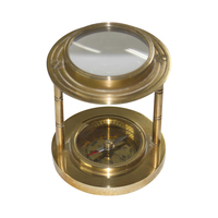 Brújula de aluminio y latón de 45mm de diámetro, brújula de Mariner en dos variedades, fabricada por profunda