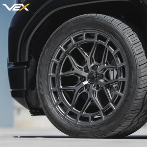 Rines de Aluminio Forjado <span class=keywords><strong>VEX</strong></span> Personalizados 6061 T6 de 17, 18 y 20 Pulgadas 6x139.7 en Negro Brillante para Toyota Tacoma, 4Runner y Tundra - Product Image 1