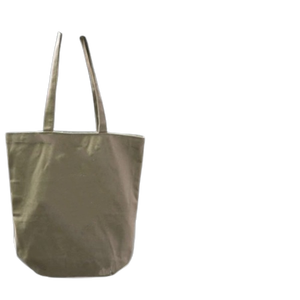 Bolso de compras de hombro de algodón orgánico para mujer, bolsa portátil de lona reciclada sostenible con cierre abierto - Product Image 3