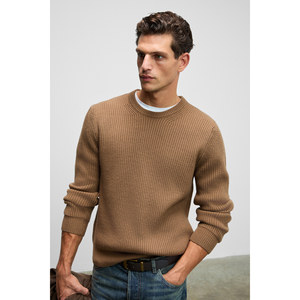 Pull en tricot à col rond coupe classique pour homme GRIMELANGE CABLIN - Product Image 3