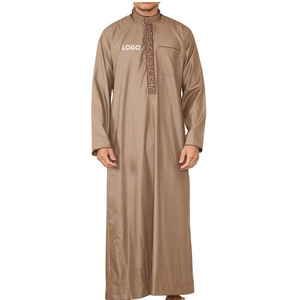 Cálido invierno niños largo Thobe Color granate personalizable hombres islámico Abaya bata con Material Premium marroquí Jubbah Jubba Wear - Product Image 6