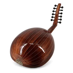Oud Profesional de 11 Cuerdas - Lira Árabe Hecha a Mano con Incrustaciones de Madera de Caoba - Product Image 5