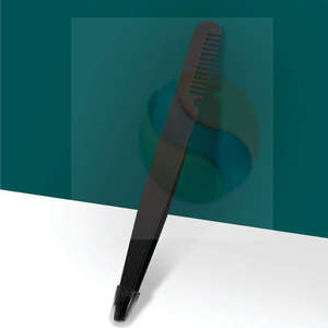 Pince à épiler en acier inoxydable de haute qualité, personnalisée, à pointe inclinée, outils de maquillage - Product Image 3