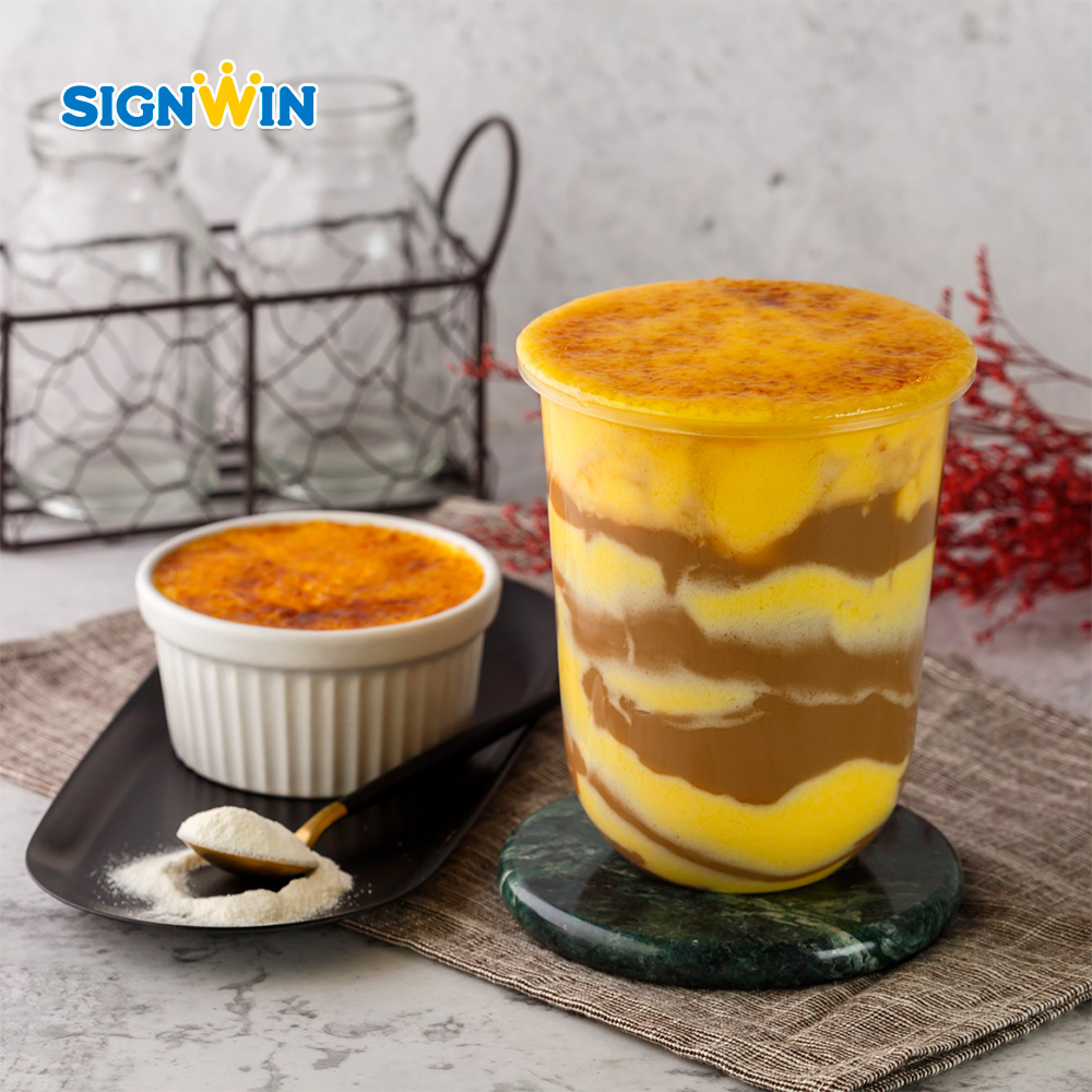 SIGNWIN-Cream Brulee Walling порошок используется в качестве Пузырькового чая ингредиент начинки для чая Боба