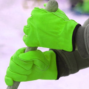 ถุงมือขับรถหนังวัวแยกสีระบายอากาศได้ดีดีไซน์ใหม่ล่าสุด - Product Image 5