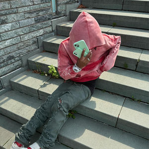 Sudadera con Capucha Unisex de Algodón 100% Bordada, Diseño Personalizado 2026, Lavado Ácido, 500 g/m², Peso Pesado, Oversize, Estilo Vintage, Invierno - Product Image 5