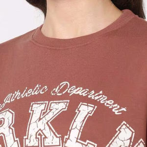 Impression typographique de la plus haute qualité avec sa propre conception Flexible léger vente chaude récolte femmes sweats - Product Image 5