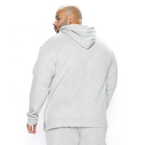 ชุดวอร์มผู้ชายสำหรับฤดูหนาวแบบขายส่ง มีกระเป๋าแบบจิงโจ้ ผู้ชายและผู้หญิงใส่ได้ ผ้าฝ้ายฟลีซ 100% เสื้อฮู้ดดี้โอเวอร์ไซส์ ชุดวอร์ม 2 ชิ้น - Product Image 6