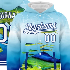 Chándal Deportivo Personalizado al por Mayor para Hombre 2026, Alta Calidad, 100% Poliéster para Impresión por Sublimación Completa, Sudadera con Capucha Azul - Product Image 4