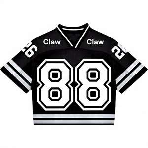 Maillots rétro Streetwear American Mesh T Shirt Jersey Léger Surdimensionné Boxy Fit Football Tshirt Jersey - Product Image 1