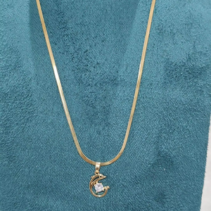 Vente en gros ensemble de costumes indiens en laiton plaqué or avec pendentif en CZ collier à chaîne résistant aux chocs pour enfants - Product Image 2