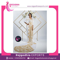Dirac Somalien Multicolore Tissu Soie Imprimé Dirac Somalien pour Mariage de Rajgadhia Exports