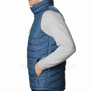 Gilet d'hiver bouffant de couleur unie de conception unique pour hommes de couleur personnalisée gilet bouffant de haute qualité à bas prix avec fermeture éclair - Product Image 4