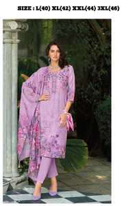 Dernière Tendance Nouvelle Arrivée Linge Avec Travail À La Main Kurti Pand Et Dupatta Femme Fabricant De Mode De L'Inde Au Taux Le Plus Bas - Product Image 4