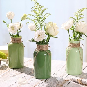 Vasi Vintage <span class=keywords><strong>in</strong></span> Vetro per <span class=keywords><strong>Fiori</strong></span>, Assortiti Blu, Stile Rustico Costiero, Centrotavola, Decorazione <span class=keywords><strong>da</strong></span> Tavolo, Confezione <span class=keywords><strong>da</strong></span> 12 (3 Tonalità di Blu) per Matrimoni e Feste - Product Image 5