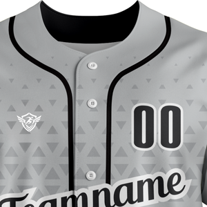 เสื้อเบสบอลชายแบบกำหนดเอง ชุดทีมแขนสั้น พิมพ์ลายโลโก้ด้านหน้าด้วยเทคนิค Sublimation ระบายอากาศได้ดี แห้งเร็ว ผลิตจากโพลีเอสเตอร์ 100% สไตล์สปอร์ต - Product Image 5